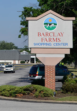 Barclay Farms Shopping Center sign